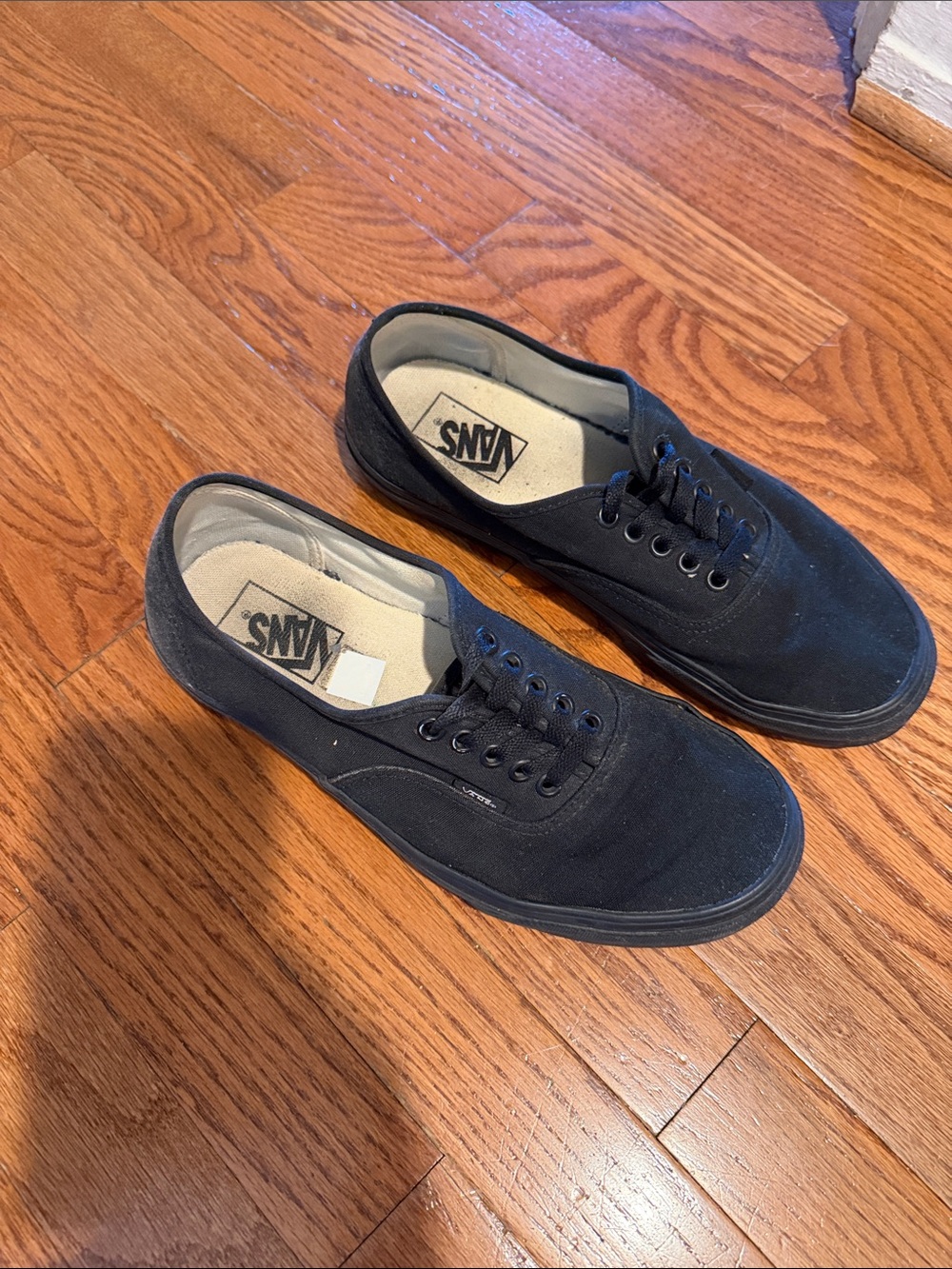 Vans Black Canvas Low-Top Sneakers - Picture 2 of 2